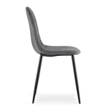 Ensemble de 4 chaises rembourrées, chaises de salle à manger, chaises de salon, rembourrées, 4x couleurs différentes