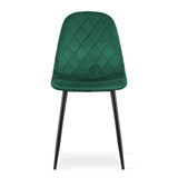 Ensemble de 4 chaises rembourrées, chaises de salle à manger, chaises de salon, rembourrées, 4x couleurs différentes