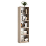 Bibliothèque, étagère à dossiers, étagère sur pied, séparateur de pièce, blanc avec 5 compartiments ouverts en bois MDF Largeur 40 cm, 50 cm ou 60 cm