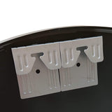 Spiegel 60x60 | 70x70 | 80x80 cm rund wandmontiert mit Metallrahmen schwarz oder gold | in 3 Größen für Bad, Flur, Wohnzimmer, Esszimmer oder Schminkspiegel