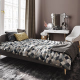 Lit rembourré 90x200 | 120x200 | 140x200 | 160x200 | 180x200 | Lit simple 200x200 cm lit double avec dossier pour chambre, chambre d'adolescent, chambre d'amis sans sommier à lattes, en 5 coloris