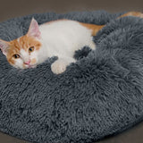 Rutschfestes Plüschbett mit Seitenwänden, 100 % Weiche Polypropylen-Vliesfüllung, Klein, Hundebett, Katzenbett