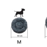 Rutschfestes Plüschbett mit Seitenwänden, 100 % Weiche Polypropylen-Vliesfüllung, Klein, Hundebett, Katzenbett