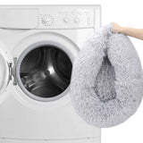 Rutschfestes Plüschbett mit Seitenwänden, 100 % Weiche Polypropylen-Vliesfüllung, Klein, Hundebett, Katzenbett