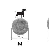 Rutschfestes Plüschbett mit Seitenwänden, 100 % Weiche Polypropylen-Vliesfüllung, Klein, Hundebett, Katzenbett