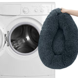 Rutschfestes Plüschbett mit Seitenwänden, 100 % Weiche Polypropylen-Vliesfüllung, Klein, Hundebett, Katzenbett