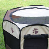 Parc pour animaux de compagnie pliable, Portable, respirant, avec fenêtre en maille, pour intérieur et extérieur, parc pour chiots