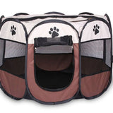 Parc pour animaux de compagnie pliable, Portable, respirant, avec fenêtre en maille, pour intérieur et extérieur, parc pour chiots