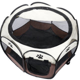 Parc pour animaux de compagnie pliable, Portable, respirant, avec fenêtre en maille, pour intérieur et extérieur, parc pour chiots