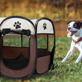 Parc pour animaux de compagnie pliable, Portable, respirant, avec fenêtre en maille, pour intérieur et extérieur, parc pour chiots