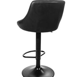 Barhocker Küchenhocker mit Rückenlehne, Fußstütze, höhenverstellbar, 360°-Drehstuhl, Tresenhocker Barstuhl 120 kg belastbar, Samt oder Kunstleder