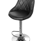 Barhocker Küchenhocker mit Rückenlehne, Fußstütze, höhenverstellbar, 360°-Drehstuhl, Tresenhocker Barstuhl 120 kg belastbar, Samt oder Kunstleder