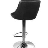 Barhocker Küchenhocker mit Rückenlehne, Fußstütze, höhenverstellbar, 360°-Drehstuhl, Tresenhocker Barstuhl 120 kg belastbar, Samt oder Kunstleder