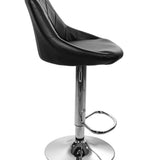 Barhocker Küchenhocker mit Rückenlehne, Fußstütze, höhenverstellbar, 360°-Drehstuhl, Tresenhocker Barstuhl 120 kg belastbar, Samt oder Kunstleder