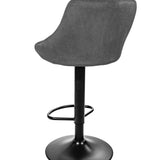 Barhocker Küchenhocker mit Rückenlehne, Fußstütze, höhenverstellbar, 360°-Drehstuhl, Tresenhocker Barstuhl 120 kg belastbar, Samt oder Kunstleder