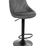 Barhocker Küchenhocker mit Rückenlehne, Fußstütze, höhenverstellbar, 360°-Drehstuhl, Tresenhocker Barstuhl 120 kg belastbar, Samt oder Kunstleder