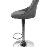 Barhocker Küchenhocker mit Rückenlehne, Fußstütze, höhenverstellbar, 360°-Drehstuhl, Tresenhocker Barstuhl 120 kg belastbar, Samt oder Kunstleder