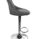 Barhocker Küchenhocker mit Rückenlehne, Fußstütze, höhenverstellbar, 360°-Drehstuhl, Tresenhocker Barstuhl 120 kg belastbar, Samt oder Kunstleder