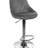 Barhocker Küchenhocker mit Rückenlehne, Fußstütze, höhenverstellbar, 360°-Drehstuhl, Tresenhocker Barstuhl 120 kg belastbar, Samt oder Kunstleder