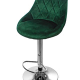 Barhocker Küchenhocker mit Rückenlehne, Fußstütze, höhenverstellbar, 360°-Drehstuhl, Tresenhocker Barstuhl 120 kg belastbar, Samt oder Kunstleder