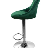 Barhocker Küchenhocker mit Rückenlehne, Fußstütze, höhenverstellbar, 360°-Drehstuhl, Tresenhocker Barstuhl 120 kg belastbar, Samt oder Kunstleder