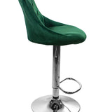 Barhocker Küchenhocker mit Rückenlehne, Fußstütze, höhenverstellbar, 360°-Drehstuhl, Tresenhocker Barstuhl 120 kg belastbar, Samt oder Kunstleder