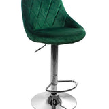 Barhocker Küchenhocker mit Rückenlehne, Fußstütze, höhenverstellbar, 360°-Drehstuhl, Tresenhocker Barstuhl 120 kg belastbar, Samt oder Kunstleder