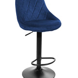 Barhocker Küchenhocker mit Rückenlehne, Fußstütze, höhenverstellbar, 360°-Drehstuhl, Tresenhocker Barstuhl 120 kg belastbar, Samt oder Kunstleder