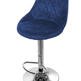 Barhocker Küchenhocker mit Rückenlehne, Fußstütze, höhenverstellbar, 360°-Drehstuhl, Tresenhocker Barstuhl 120 kg belastbar, Samt oder Kunstleder