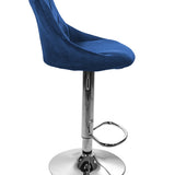 Barhocker Küchenhocker mit Rückenlehne, Fußstütze, höhenverstellbar, 360°-Drehstuhl, Tresenhocker Barstuhl 120 kg belastbar, Samt oder Kunstleder