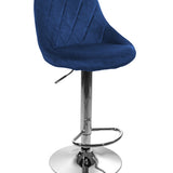 Barhocker Küchenhocker mit Rückenlehne, Fußstütze, höhenverstellbar, 360°-Drehstuhl, Tresenhocker Barstuhl 120 kg belastbar, Samt oder Kunstleder