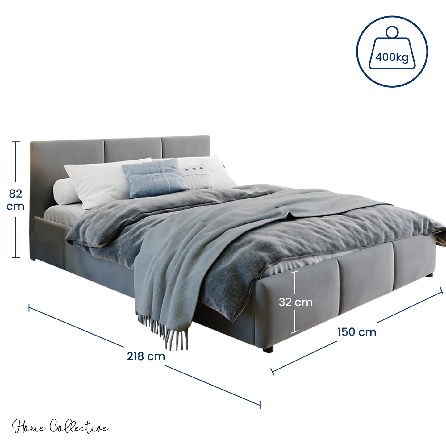 Bett 140x200 / 160x200 cm Doppelbett Polsterbett Bettgestell mit Lattenrost aus Metall, hydraulischer Bettkasten, Samtbezug in beige oder dunkelgrau, viel Stauraum, modern & pflegeleicht