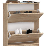 Meuble à chaussures avec 2 portes battantes, élégant, couloir, chambre, étagère à chaussures, meuble à chaussures 80x60x20cm