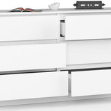 Kommode 140cm breit, Schlafzimmer und Wohnzimmer, vielseitig einsetzbar für Flur und Kinderzimmer