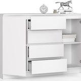 Kommode 140cm breit, Schlafzimmer und Wohnzimmer, vielseitig einsetzbar für Flur und Kinderzimmer
