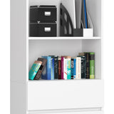 Armoire bureau étagère bibliothèque étagère blanc 60cm de large 180cm de haut