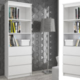 Armoire bureau étagère bibliothèque étagère blanc 60cm de large 180cm de haut