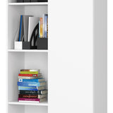 Armoire bureau étagère bibliothèque étagère blanc 80 cm de large 180 cm de haut blanc