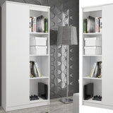 Armoire bureau étagère bibliothèque étagère blanc 80 cm de large 180 cm de haut blanc