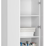 Armoire bureau étagère bibliothèque étagère blanc 60cm de large 180cm de haut