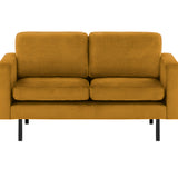 2-Sitzer, 3-Sitzer, Ecksofa Rechts oder Links, Couch, mit schwarzen Metallbeinen und modischem Veloursbezug