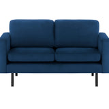 2-Sitzer, 3-Sitzer, Ecksofa Rechts oder Links, Couch, mit schwarzen Metallbeinen und modischem Veloursbezug
