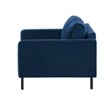 2-Sitzer, 3-Sitzer, Ecksofa Rechts oder Links, Couch, mit schwarzen Metallbeinen und modischem Veloursbezug