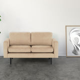 2-Sitzer, 3-Sitzer, Ecksofa Rechts oder Links, Couch, mit schwarzen Metallbeinen und modischem Veloursbezug