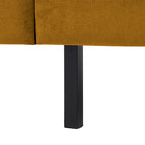 2-Sitzer, 3-Sitzer, Ecksofa Rechts oder Links, Couch, mit schwarzen Metallbeinen und modischem Veloursbezug