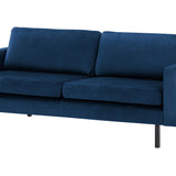 2-Sitzer, 3-Sitzer, Ecksofa Rechts oder Links, Couch, mit schwarzen Metallbeinen und modischem Veloursbezug