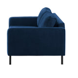 2-Sitzer, 3-Sitzer, Ecksofa Rechts oder Links, Couch, mit schwarzen Metallbeinen und modischem Veloursbezug