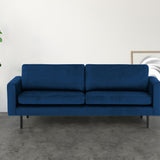 2-Sitzer, 3-Sitzer, Ecksofa Rechts oder Links, Couch, mit schwarzen Metallbeinen und modischem Veloursbezug