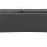 2-Sitzer, 3-Sitzer, Ecksofa Rechts oder Links, Couch, mit schwarzen Metallbeinen und modischem Veloursbezug