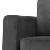 2-Sitzer, 3-Sitzer, Ecksofa Rechts oder Links, Couch, mit schwarzen Metallbeinen und modischem Veloursbezug